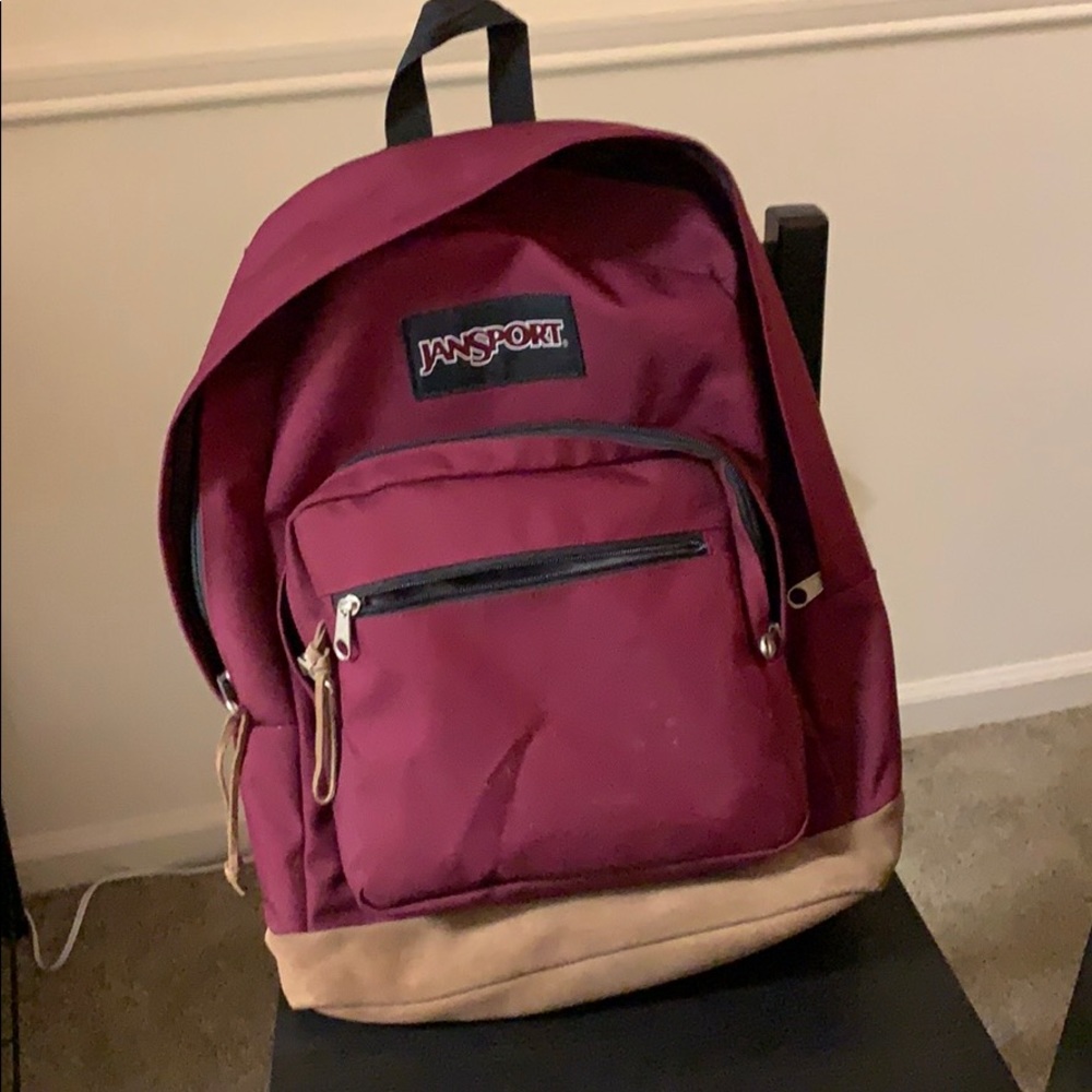 MAROON JANSPORT BACKPACK